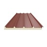 Panneau sandwich de toiture Trapézoidale 4 plages Panisol T  - Rouge oxyde 3009 - Lot de 8 panneaux de 3.1 M