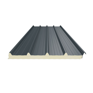 Panneau Sandwich de couverture 40 mm Panisol T Acier  Gris Anthracite - Panisol T - 14 panneaux de 3,6 M - Lot N° 1747251