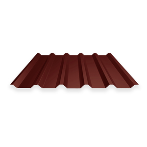 Profil bac acier de toiture | GS 1035T | Prélaqué 0,63 mm Ral 8012 | 35 éléments de 4000 mm | Lot n° 2236187