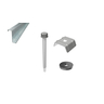 Fixing kit for profiles on steel beam